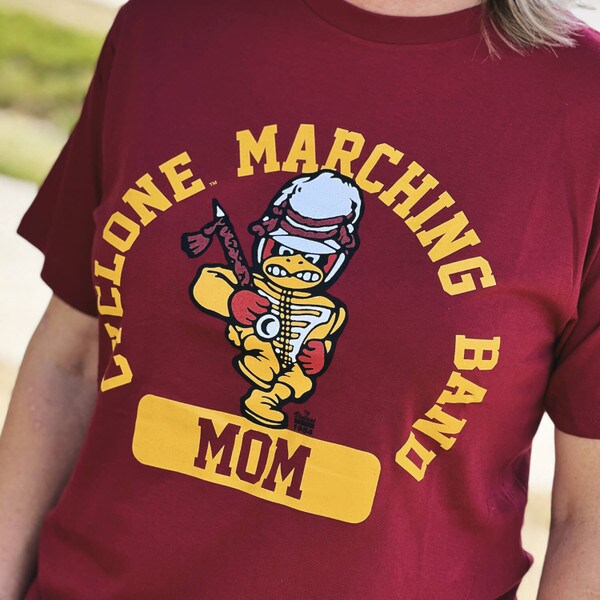 CI Sport 2024 Cyclone Marching Band Mom Cardinal T-Shirt
